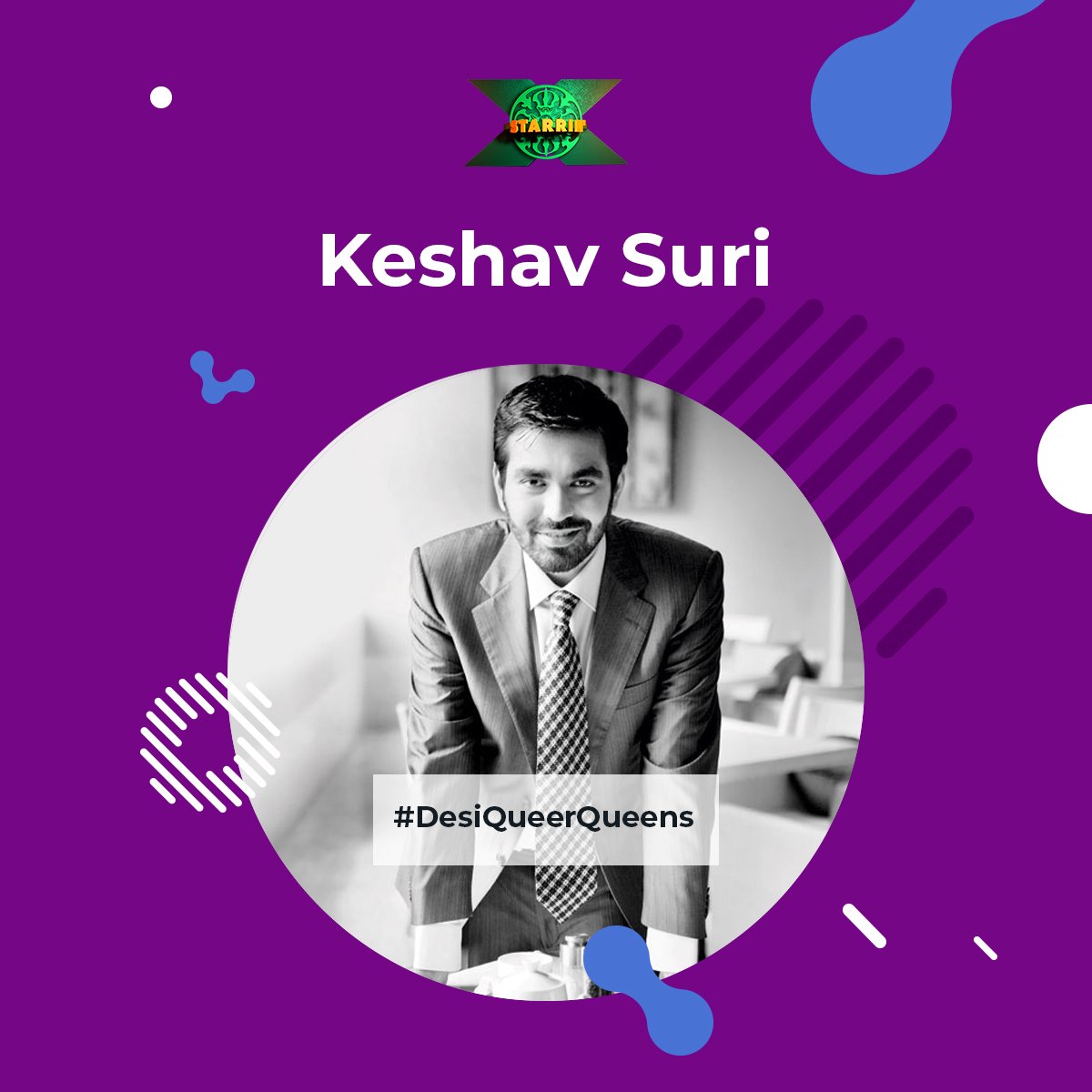#DesiQueerQueen #KeshavSuri,  one of India’s top hoteliers decided to take the fight for the decriminalisation of #gay sex to India’s top court.
Suri, had filed a petition with the #SupremeCourt on April 23 this year challenging #Section377. #StarrinX #HarnessTheHappy #GayRights