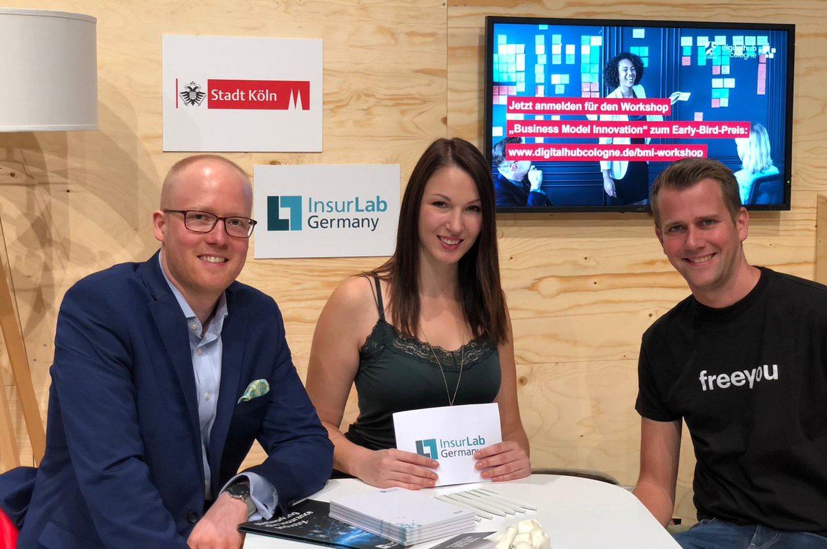 kotaknaren's tweet photo. RT @pbmengine: Our marketing manager Sebastian with Bianca from @InsurLabDE and Philip from @freeyou_ag at @Koeln's facility at @StartupCon_cgn today =)
#InsurTech #InsurLab #insurance #digitalization #future https://t.co/foZkB4Y4vx