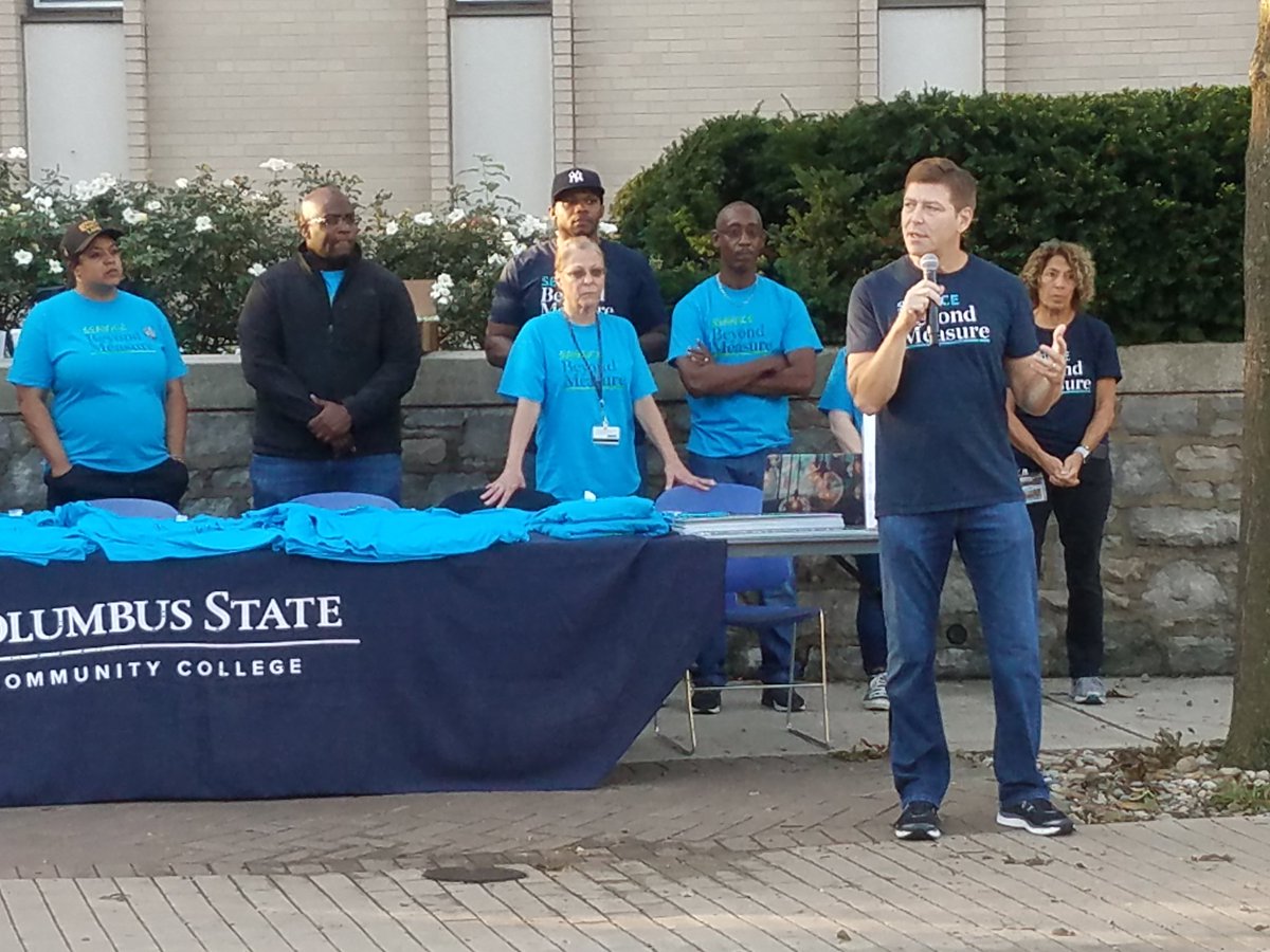 Kicking off Columbus State's Day of Service-----being present in service to our community!  #CStateProud #ServiceBeyondMeasure