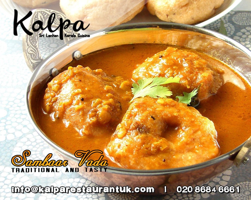 kalparestaurant's tweet photo. Healthy breakfast helps to kick-start the day with new energy.👌
 Try out this South Indian special morning delight 'Sambar Vada'.😋 #kerala #srilanka #restaurants #sambarvada #croydan #kalparestaurants
 YuMmY DeLiGhT!!! https://t.co/z7DO6uxJ5a