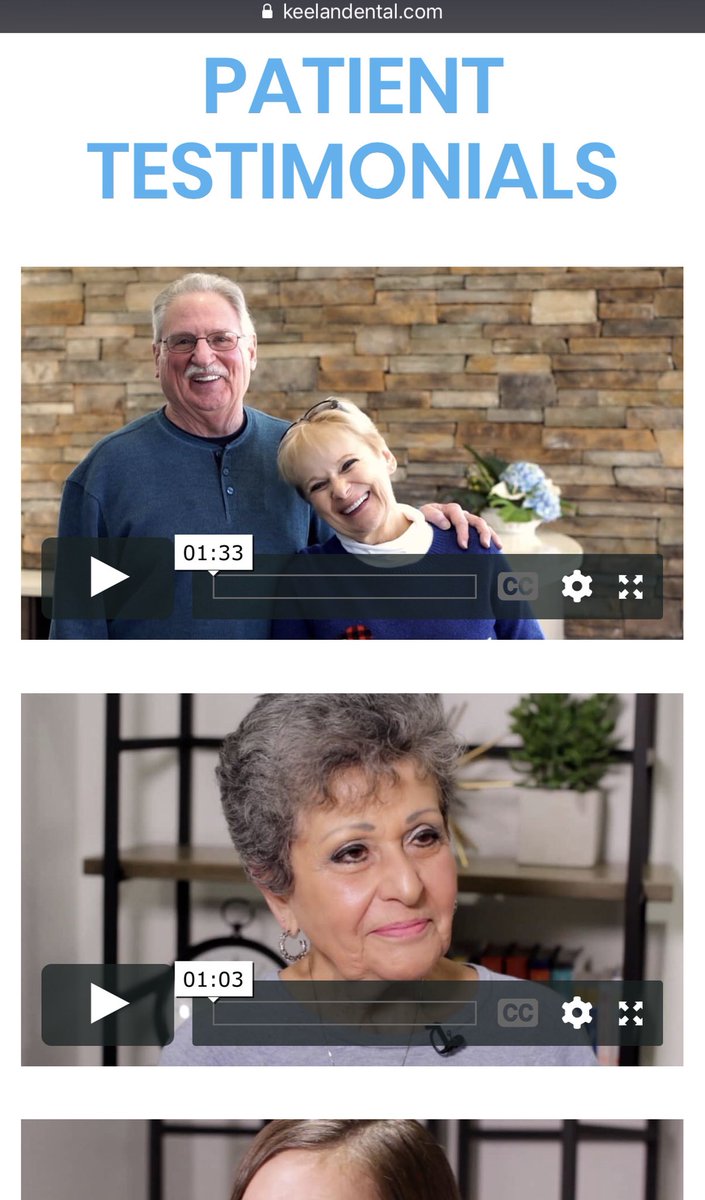 Check out our patient testimonials located on our new and improved Keelan Dental website! We love hearing about how our team has been a part of your story!