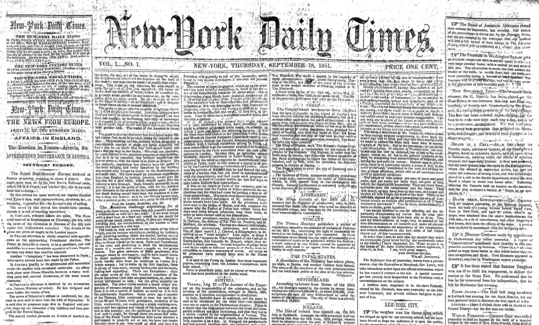 New York Times Archives  The New York Times Web Archive  A large