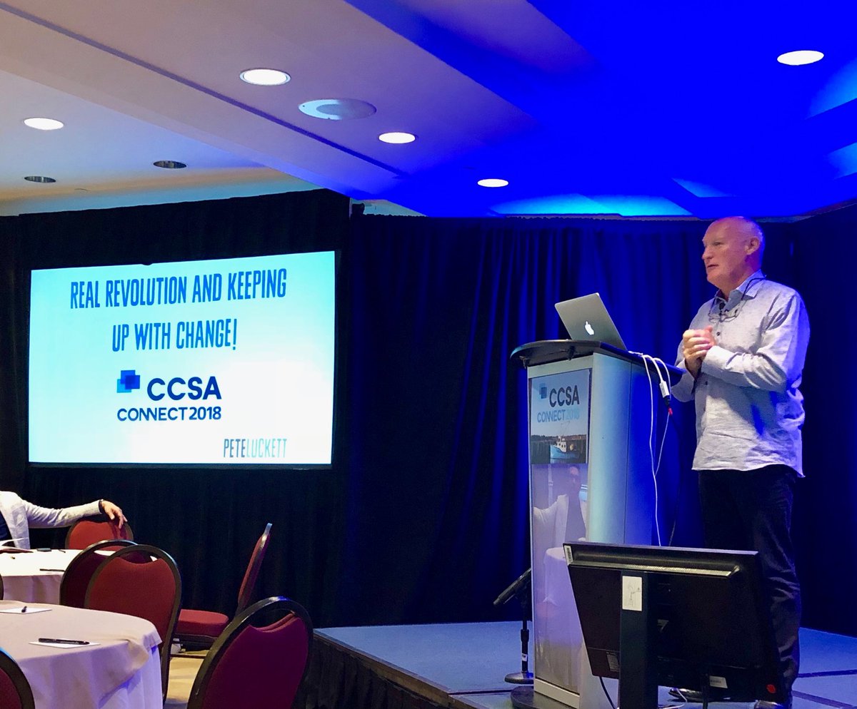 .<a href="/PeteLuckett/">Pete Luckett</a> at #CCSA #CCSAConnect2018 — “If you can’t ride two horses at once, you shouldn’t be in the circus (or business!)!
— You better be flexible and be ready to change and adapt to succeed in your business.”