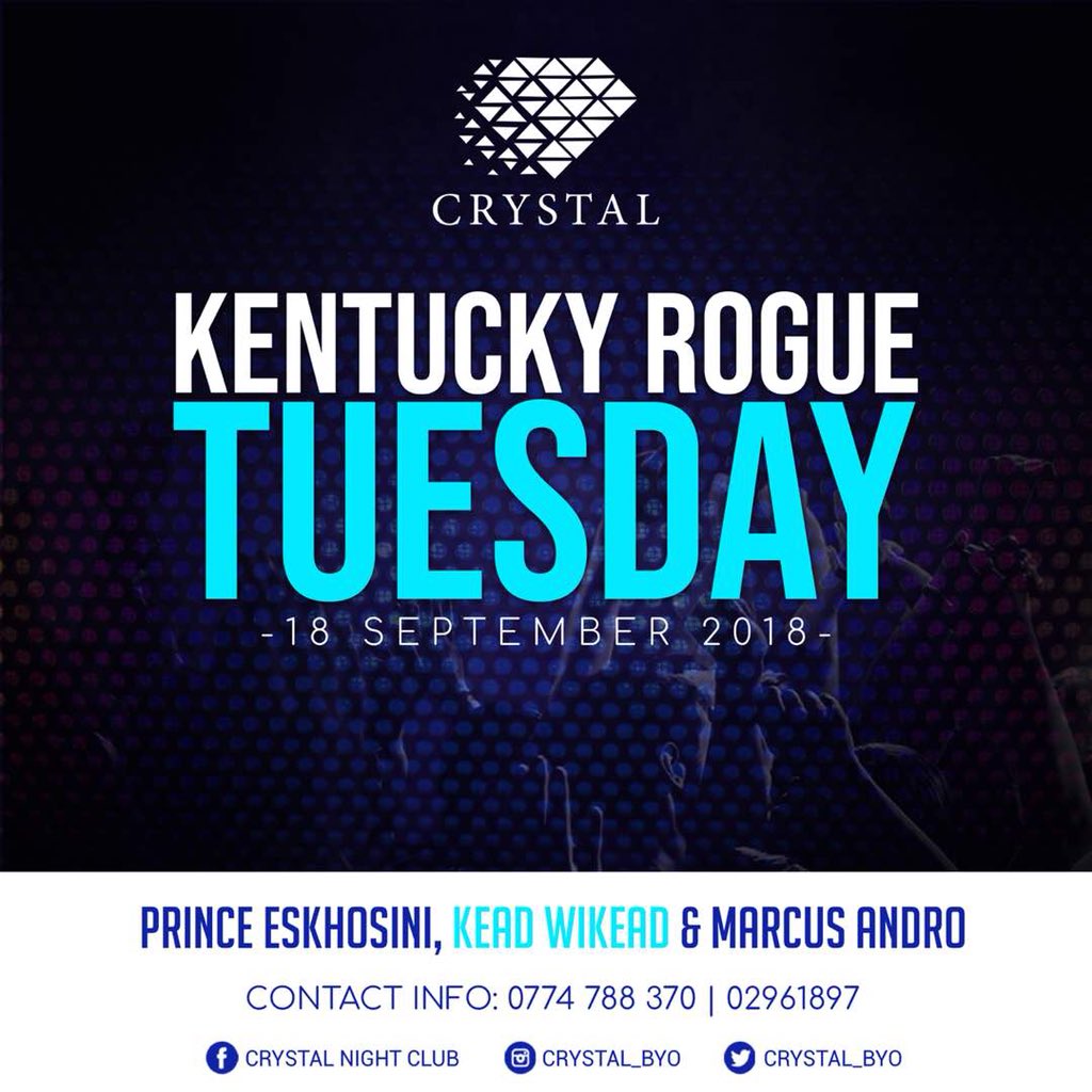 Go Rogue this and every other Tuesday...

Leave a little sparkle✨✨

#crystalbyo
#zimbabwe #byo #elegance