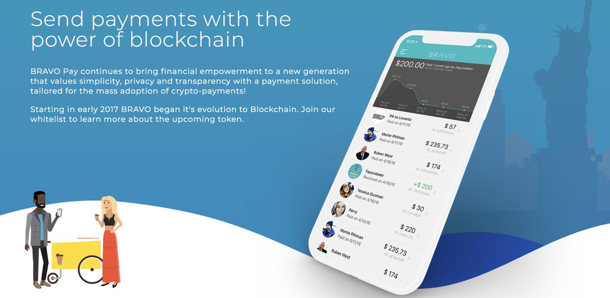 To expand @Bravo_Pay's global reach while still providing a cost-effective solution to payments &amp; sending funds, they'll be augmenting &amp; evolving their existing P2P platform to include blockchain tech to create a next-generation P2P payment platform.

👉🏻 bvo.trybravo.com