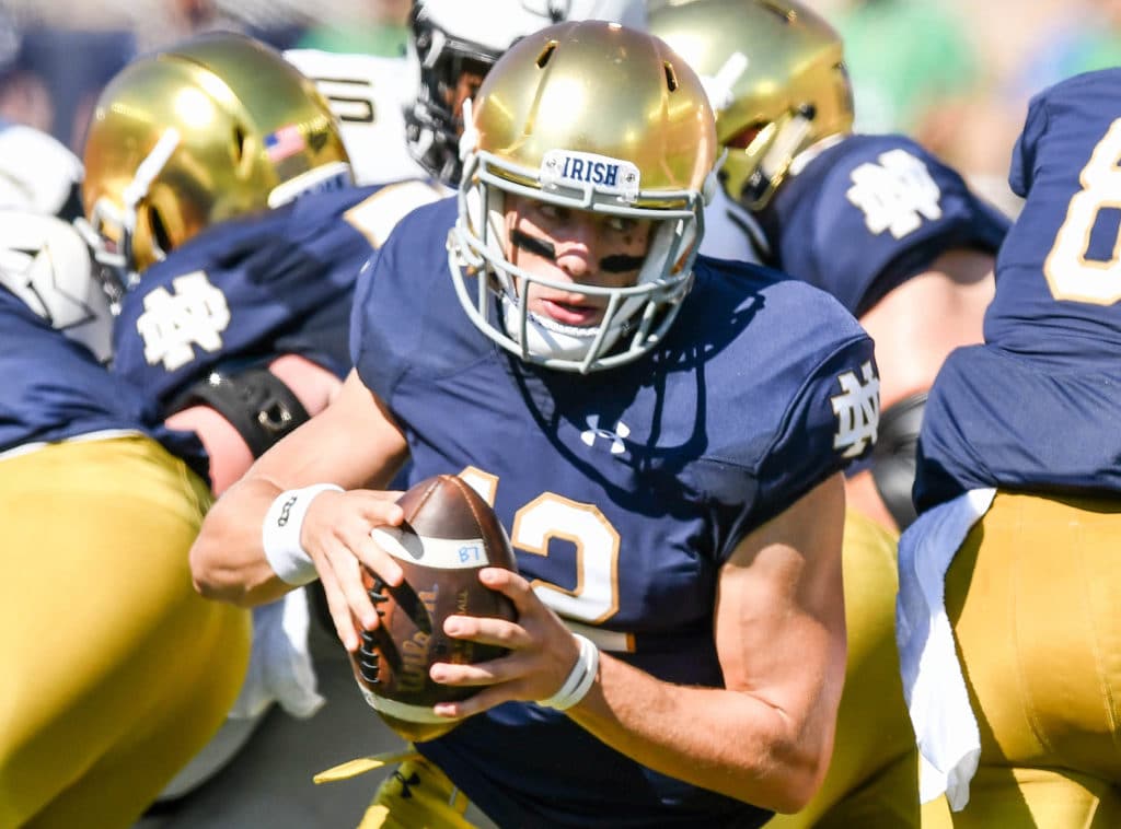 2012 Notre Dame Football Depth Chart