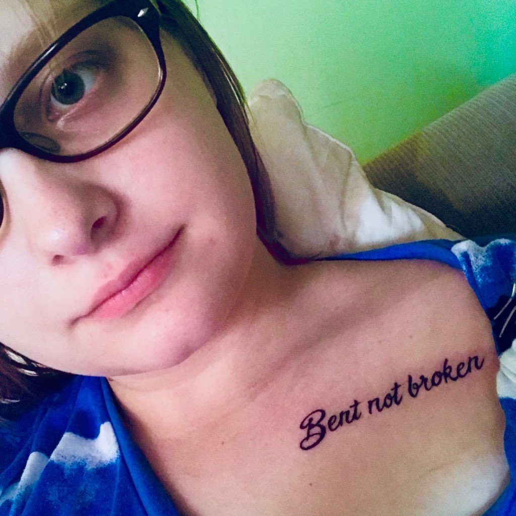 not broken just bent  tattoo words download free scetch