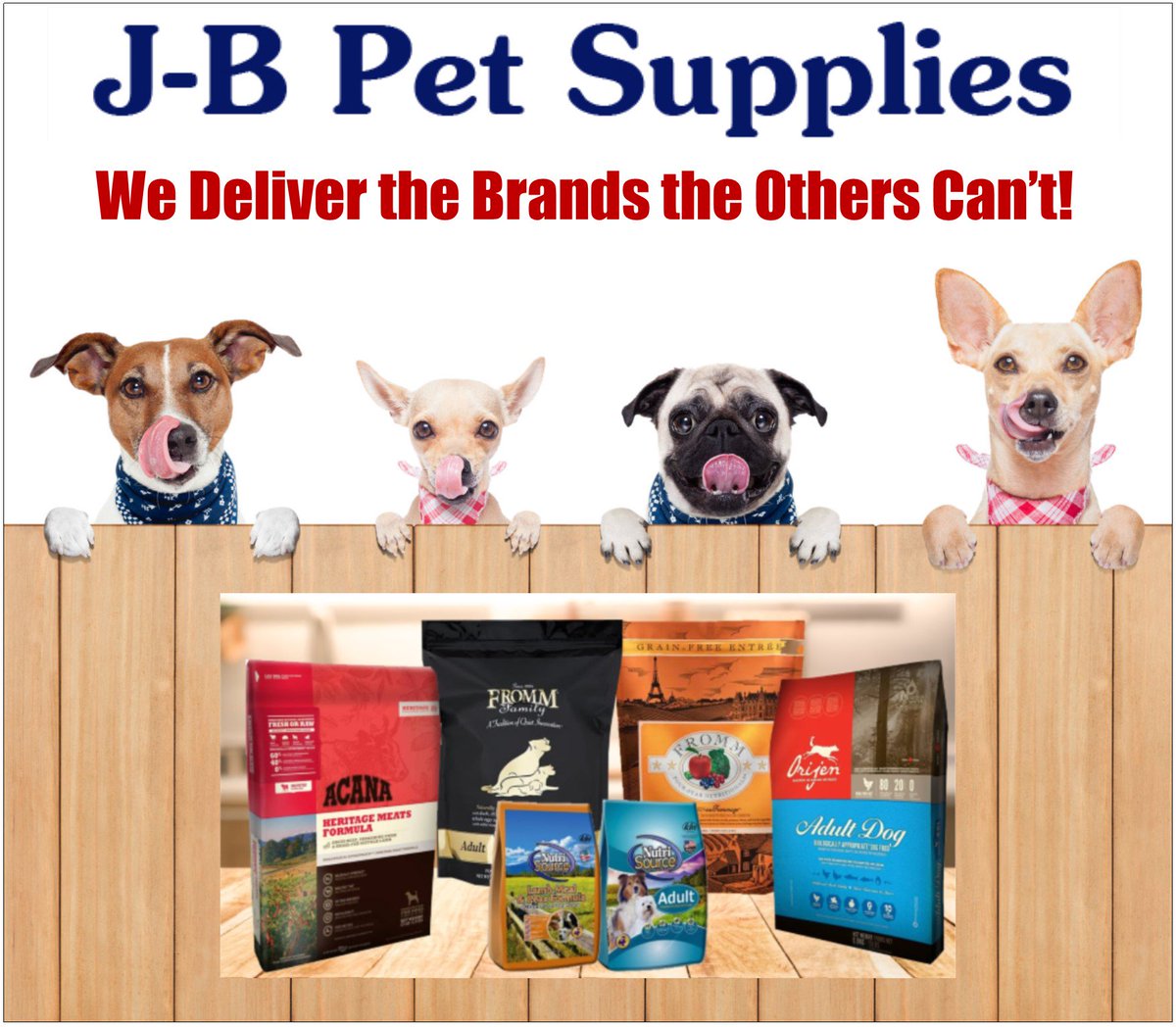 Yes...we can deliver the top quality brands that the online pet stores cannot! Call 201-405-0042 to place your order. #petfood #dogfood #catfood