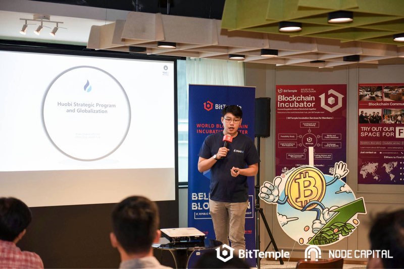 HTX_Global's tweet photo. Couple of snapshots from @beyondethanity, Marketing and Events Lead of Huobi Global introduction of Huobi's Strategic Program and Globalization at BitTemple, Singapore.
#HuobiGlobal #BitKan #BitTemple @bit_temple @BitKanOfficial #Singapore @imTokenOfficial https://t.co/saBn5yuJJt