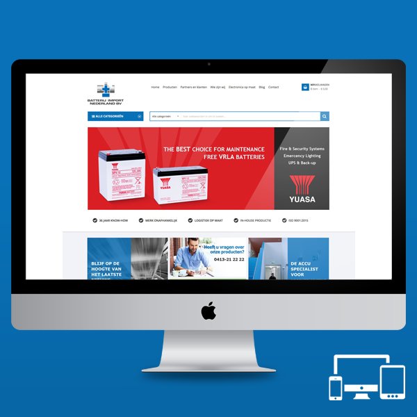 Onlangs is onze nieuwe #Magento2 webshop gelanceerd, volledig responsive waardoor u ook op mobiel en tablet de juiste batterijen en accu’s kunt vinden en direct een online bestelling kunt plaatsen Bekijk de nieuwe website hier tinyurl.com/yat9qamy #website #batterijgroothandel