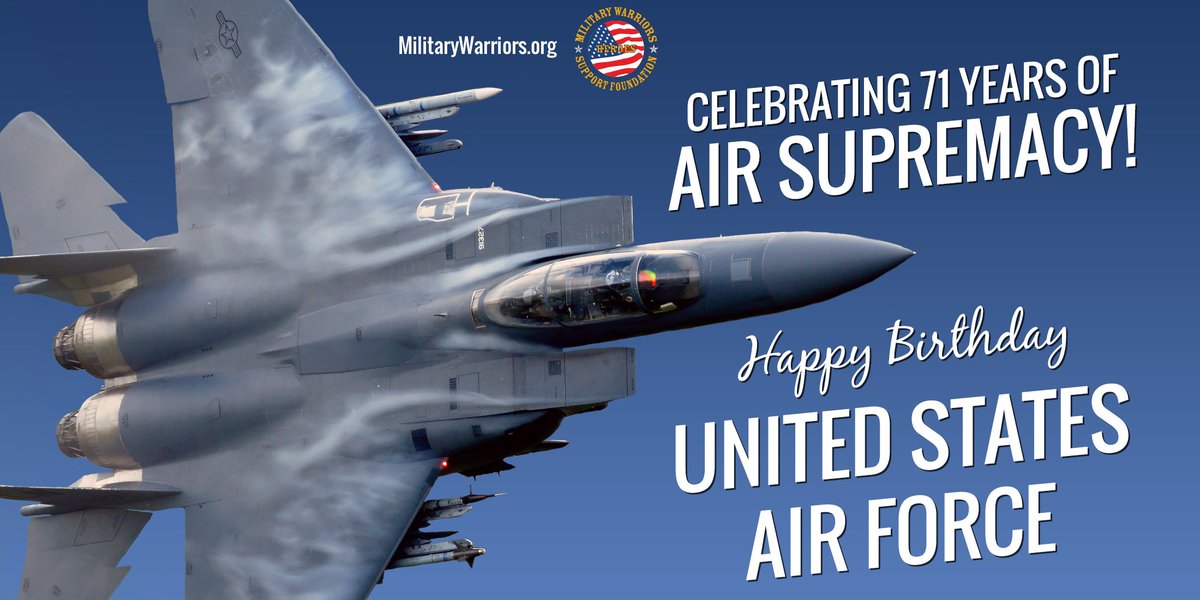WarriorsSupport's tweet photo. Happy Birthday United States Air Force! #AirForceBirthday #AirForce https://t.co/pwAU1L6hNY