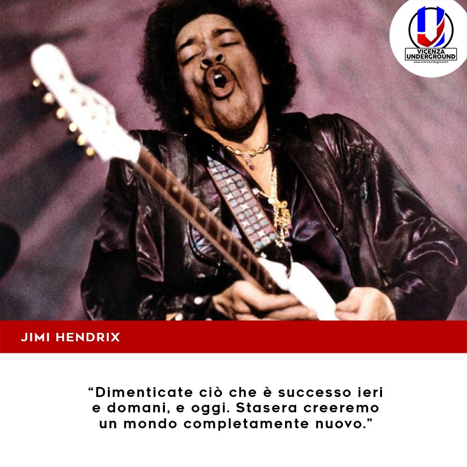 ViUnd's tweet photo. #VicenzaUnderground #AccaddeOggi Il 18 settembre 1970 ci lasciava #JimiHendrix https://t.co/cWGnyLUXtc