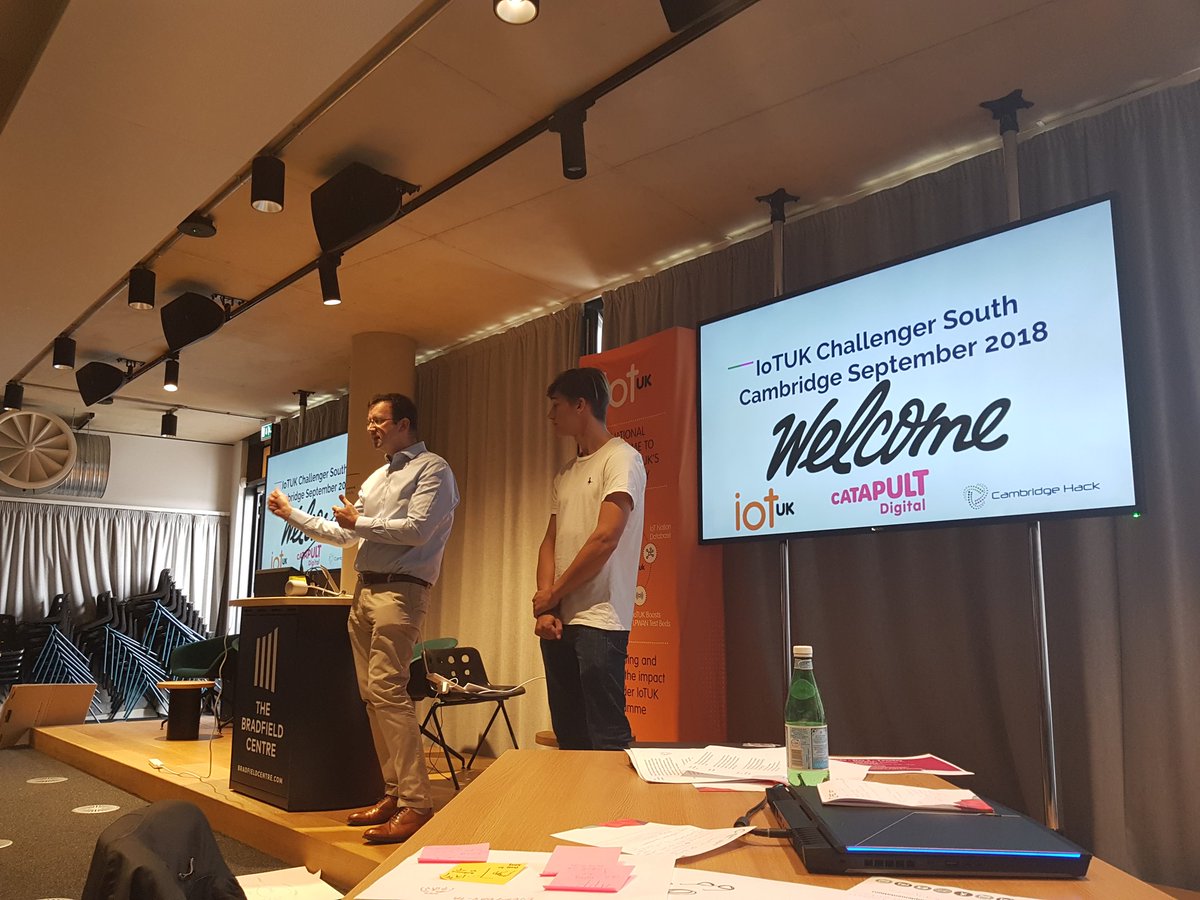 #pitching starts at #iotukchallenger South! Kicking off with the Smart Bench Challenge. <a href="/IoTUKNews/">IoTUK</a> <a href="/DigiCatapult/">Digital Catapult</a>