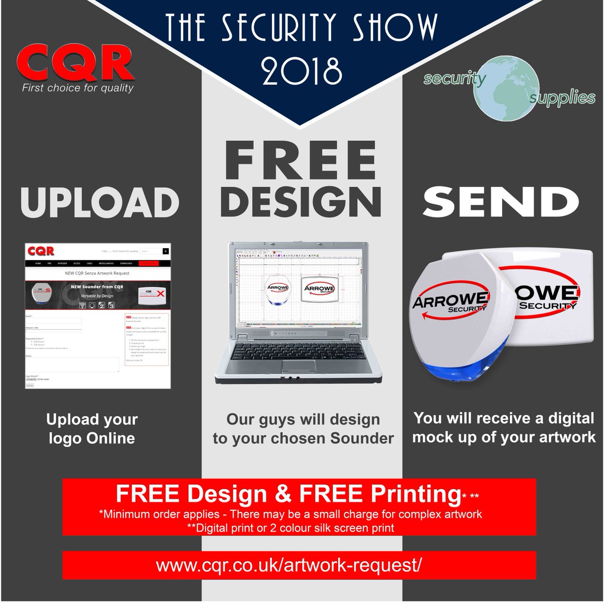 _CQR's tweet photo. If your going to the Security Show 2018 @secsupukltd  on Thursday then pop your logo over to andyw@cqr.co.uk or upload to https://t.co/uQaIHNw4g5 We will mock it up on the New CQR Senza Bellbox ready for you to view digitally with one one of our guys. @KabirCQR @MarieAnneCQR https://t.co/yE3HHxe7Py