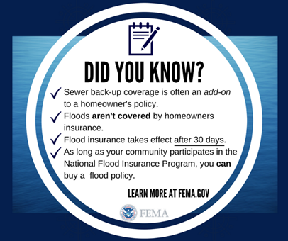 ReadyWisconsin's tweet photo. The recent flooding in Wisconsin is a reminder of how much damage water can cause. Homeowner’s policies do not cover flood damage, but you may be able to participate in the National Flood Insurance Program. Find out more at https://t.co/sBOtOyMfov #ReadyWI #NatPrep https://t.co/UIPE3MigNX