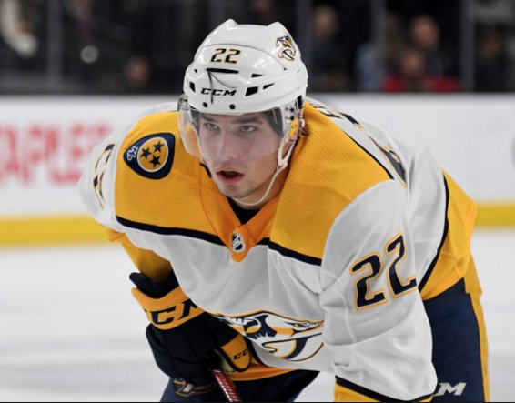 PredsAlmanac's tweet image. #OTD in #Preds history (2018):
Kevin Fiala factors into every Nashville goal (1g, 4a) as the Preds beat the Florida Panthers in the second game of their pre-season doubleheader, 5-3.

(pic: Ethan Miller)