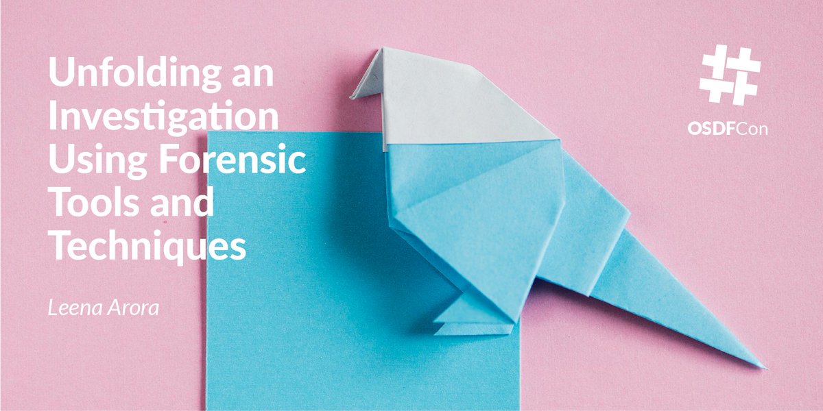 SleuthKitLabs's tweet image. #OSDFCon Workshops: Unfolding an Investigation Using Forensic Tools and Techniques • Leena Arora, Carnegie Mellon University • Oct 16 • Herndon, VA • osdfcon.org/events_2018/un… #DFIR #DigitalForensics