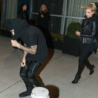 December 27, 2014. Hailey and Justin out in NYC.