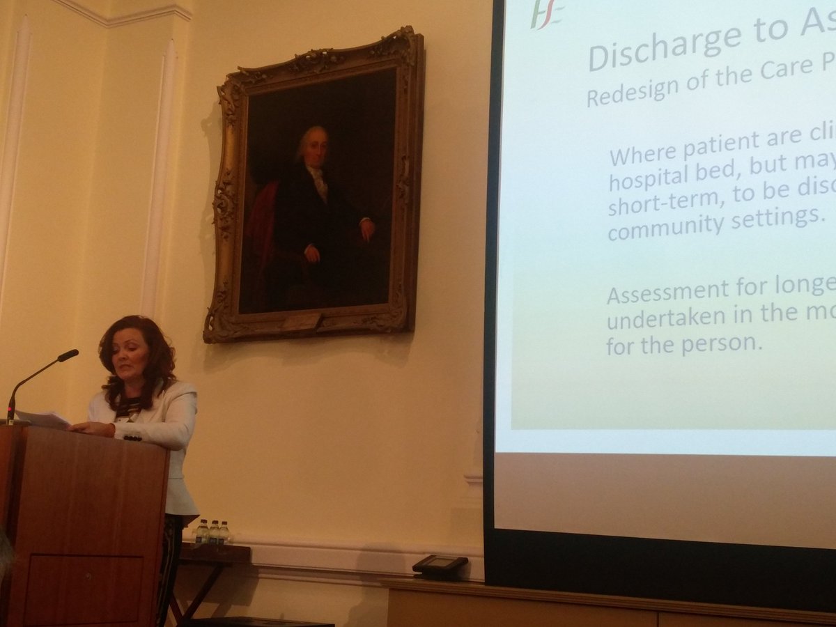 eimirhurley's tweet photo. Alison Enright's incredibly moving presentation at #rightcareeverytime on 'discharge to assess' model for better care for our patients. https://t.co/CVq4gfDf2p