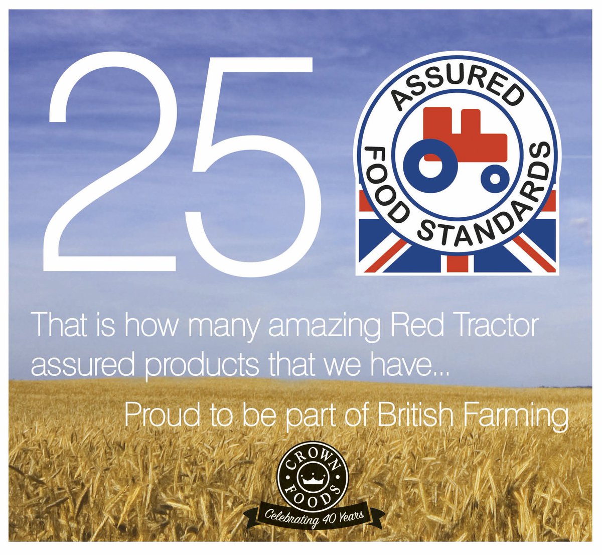 SimplyatCrown's tweet photo. We are super proud to be a part of @RedTractorFood and continue to #BackBritishFarming You will always find top quality farm assured products within our portfolio & we love to serve & educate the school children about #GreatBritishFood #British #RedTractorWeek π΄β₯οΈ https://t.co/y3vxB7OaNn