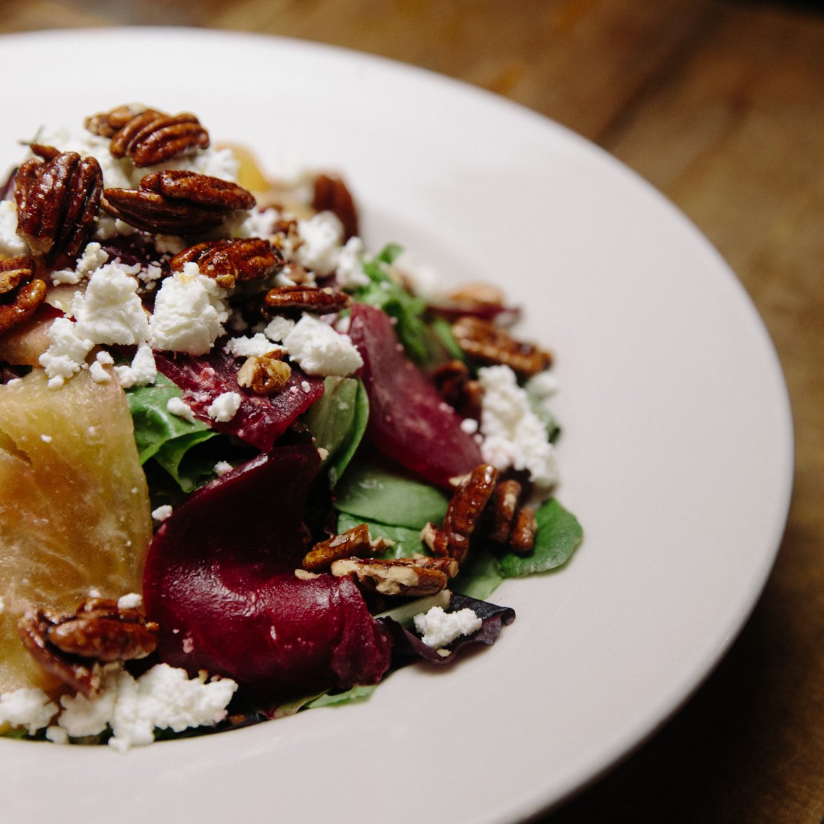Dig in - our Roasted Beet Salad is a great choice for lunch.