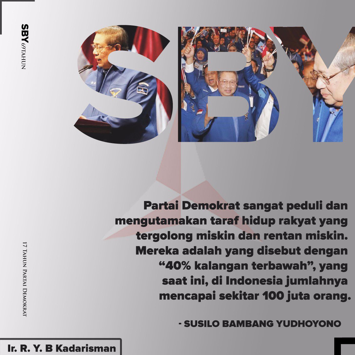Sahabat_Rudi's tweet photo. "Partai Demokrat sangat peduli dan mengutamakan taraf hidup rakyat yang tergolong miskin dan rentan miskin." - SBY
#PidatoPolitikSBYS14P 

Cc: @SBYudhoyono @PDemokrat @Demokrat_TV @infoDemokrat @DemokratDKI @kogasma @Edhie_Baskoro https://t.co/gpnWWeQGEV