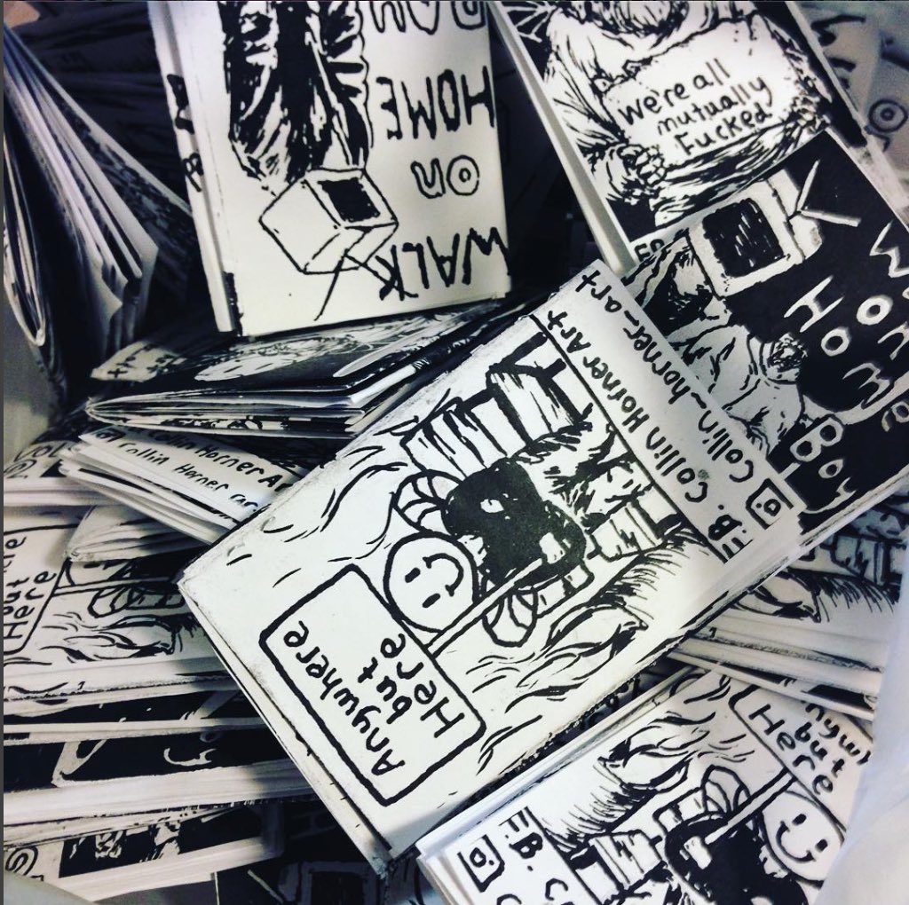 SpokaneZineFest's tweet image. Colin Horner is tabling at #spokanezinefest Check out his art, zines at: instagram.com/collin_horner_… #spokanedoesntsuck #spokanearts #spokanewrites #zines #goonsquad #colinhorner #thebartlett #visitspokane
