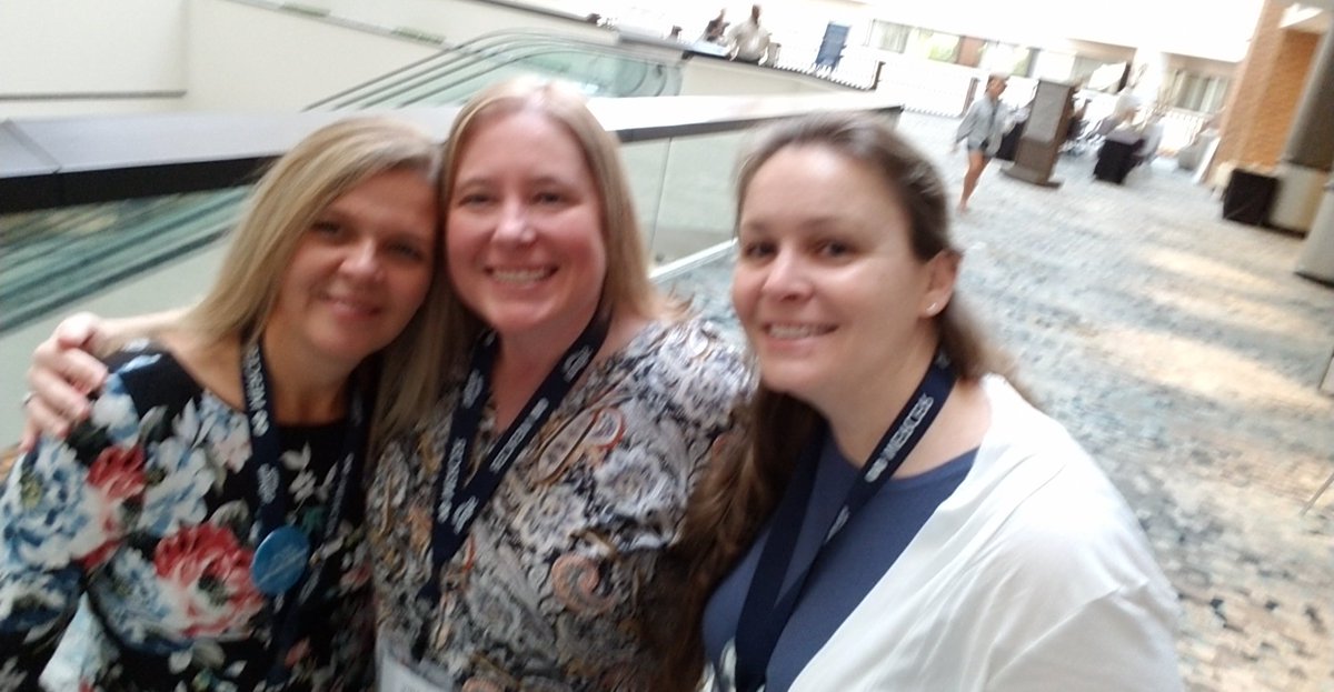 Amy_Sigma's tweet photo. #jensquared sighting!! #SigmaLC18. Loved seeing you both @jen_graber @jsaylor26. https://t.co/Z2WP2K7ptV