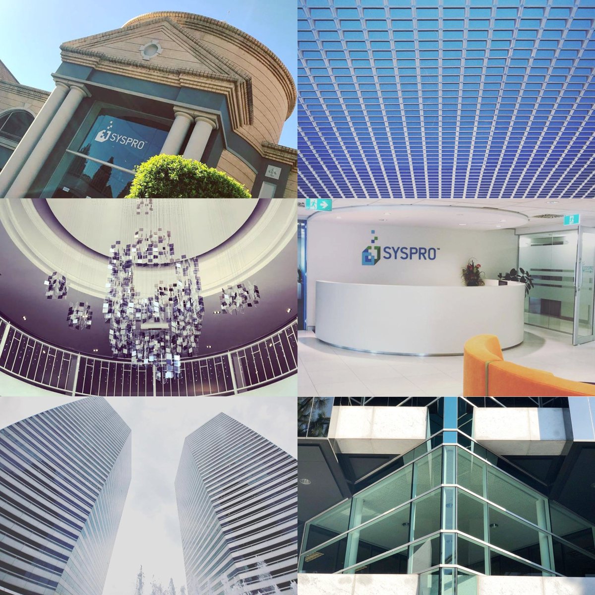 SYSPRO's tweet image. It&apos;s our 40th Birthday today &amp;amp; we have a special edition of #ArchitectureTuesday! Our offices are well positioned to support you around the world, from Singapore to South Africa to San Francisco. Pictured: SA, UK, USA, Canada, Asia, Australasia. Happy #ArchitectureTuesday