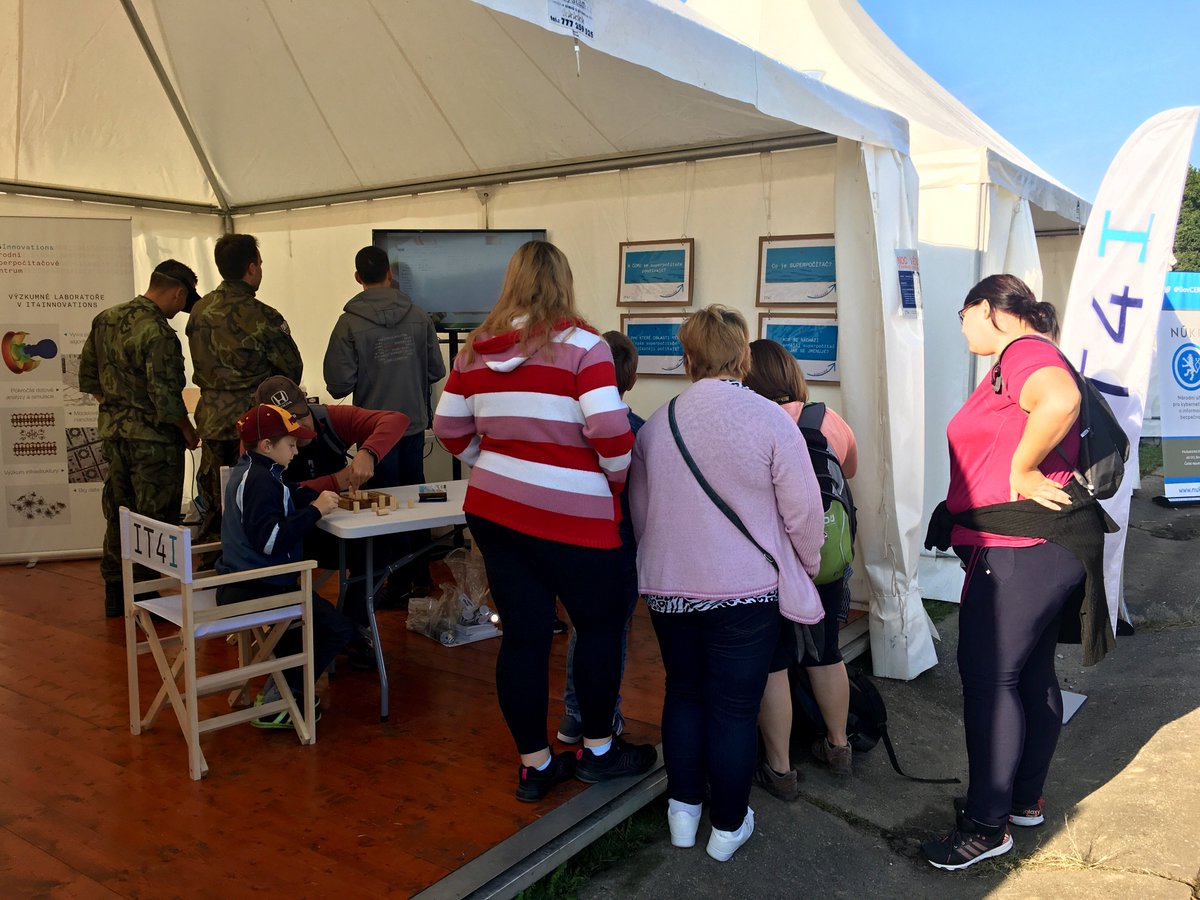IT4Innovations's tweet image. ✈️ Thank you to everybody who visited us within #NATOdays. It was an #AmazingWeekend! See you on 5 October: it4i.cz/2018/08/invita…? Here are a few snapshots taken during NATO days in #Ostrava in our tent 📸