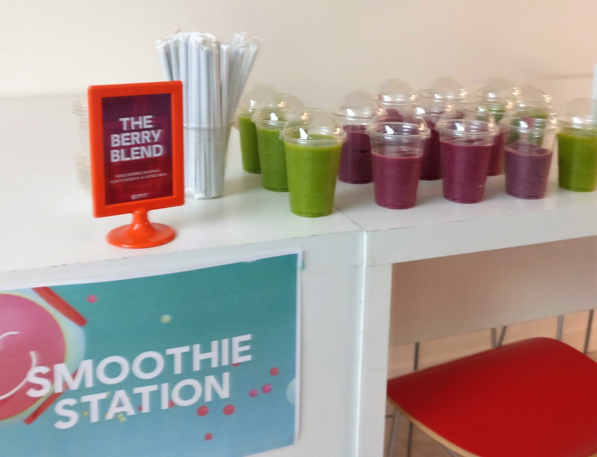 #UbisoftAbuDhabi smoothie station has been busy serving up healthy drinks for the studio's #WellnessInitiative!
#smoothie #health #greenisgood #berryisbest #smoothielife