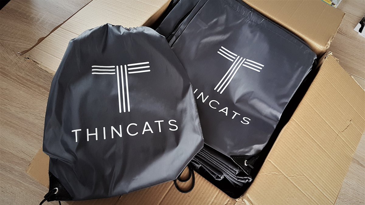ThinCatsUK's tweet photo. 10 days to go till the inaugural ThinCats Cyclo - our Cyclo drawstring bags have arrived today, and we can’t wait to get the goody bags made up!
You can read more on the event here: https://t.co/HK5u7SKpBf
@struggleevents @mintcycling #Cycling #WestYorkshire https://t.co/LXSQ8fxnLw