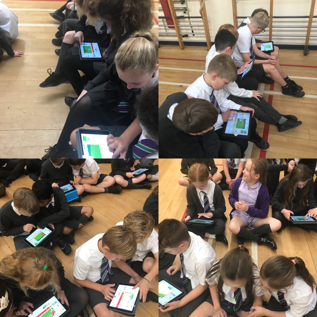 conboy294's tweet image. All the P5-7 pupils getting up to speed with Scratch Jr so they can teach the P1-3s how to code! @BirkhillPrimary @scratch @Schools_Digital @DigiLearnAngus #pupilsleadingthelearning #collaborativecoding