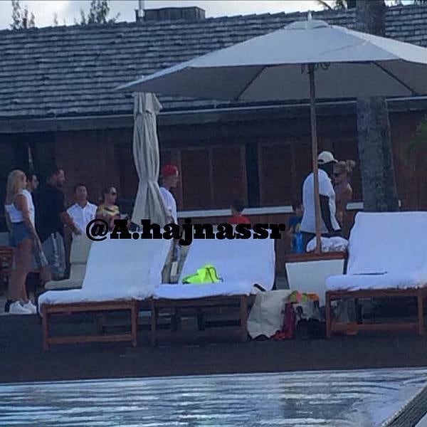 December 31, 2014. Hailey and Justin with friends in Turks and Caicos.
