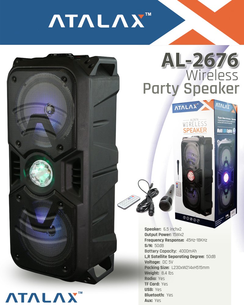 atalax bluetooth speaker