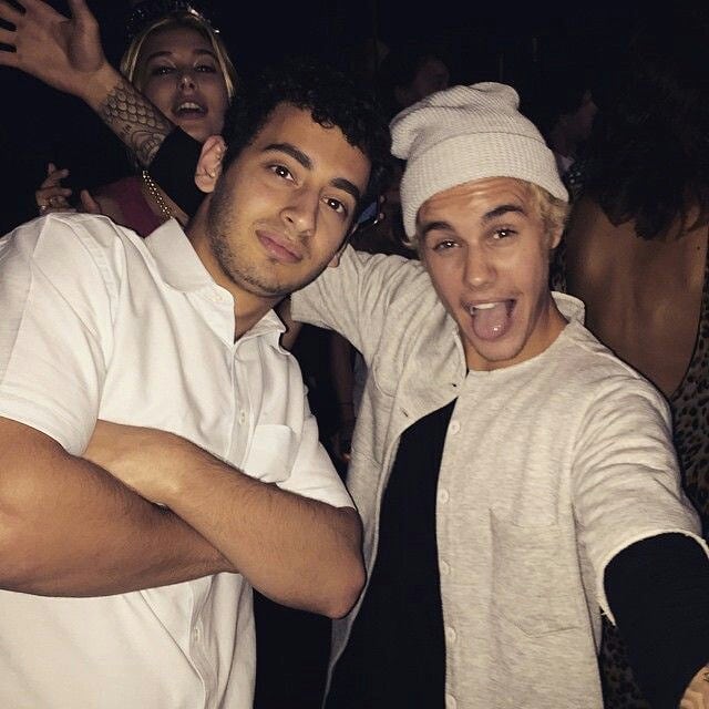 December 31, 2014. Hailey and Justin celebrating New Years with friends in Turks and Caicos.