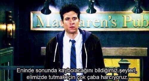 CryptoWolfManTR's tweet photo. "Eninde sonunda kaybolacağını bildiğimiz şeyleri, elimizde tutmak için çok çaba harcıyoruz." (HIMYM) https://t.co/U3IqbarLMR