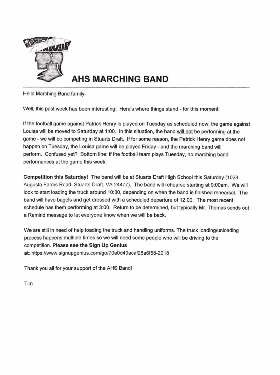 AHS Marching Patriots (@ahs_patriots) on Twitter photo 