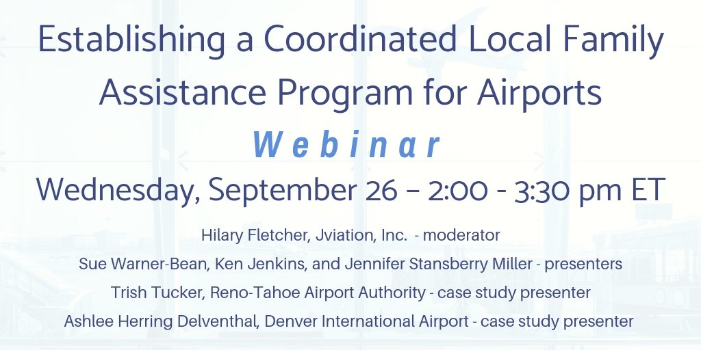 Join us alongside the @NASEMTRB as we present @ACRPambassadors Report 171 next Wednesday, September 26. Register today bit.ly/acrp171 #aviation #crisis #airports #familyassistance