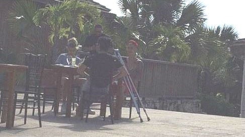 January 3, 2015. Hailey and Justin spotted out in Turks and Caicos.