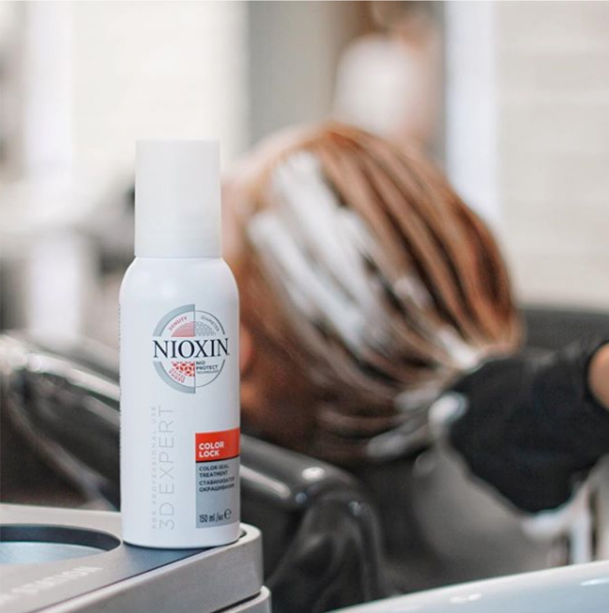 NioxinProducts's tweet image. Stylists! 📢 Seal in your client's #haircolor while protecting it against breakage with our #ColorLock. 🔒 It's an in-salon density treatment that neutralizes residues without weighing hair down. ➡️ bit.ly/ColorLock