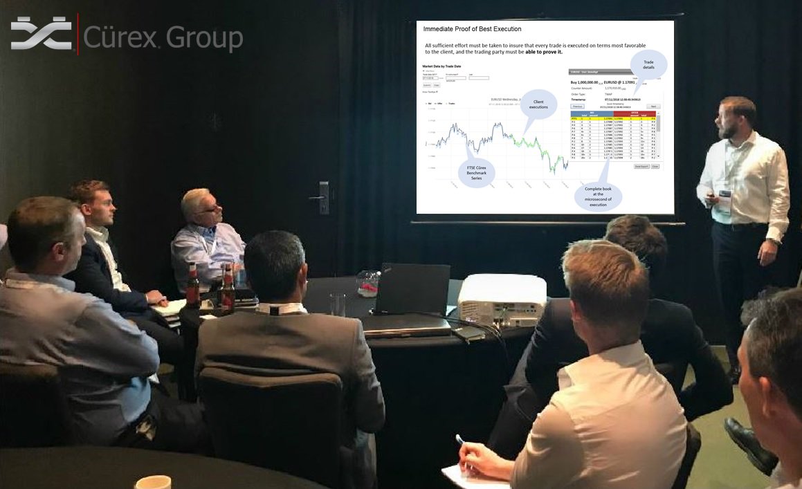 CurexFX's tweet photo. Our workshop "Proof of Best Execution" at #tradetechFX Barcelona was a real success! If you missed us and want to learn more about #bestexecution, contact us: curexinquiry@curexgroup.com

#liquidity #foreignexchange #buyside #pretradeanalytics #TCA #nolastlook #MiFIDII https://t.co/oo9Rd6yNvB