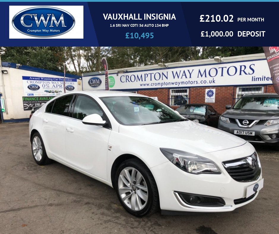 CWMMOTORS's tweet photo. #justarrived #insigniaautomatic #lowratefinance #warranty #sri #vauxhall https://t.co/3UibhGnhCa