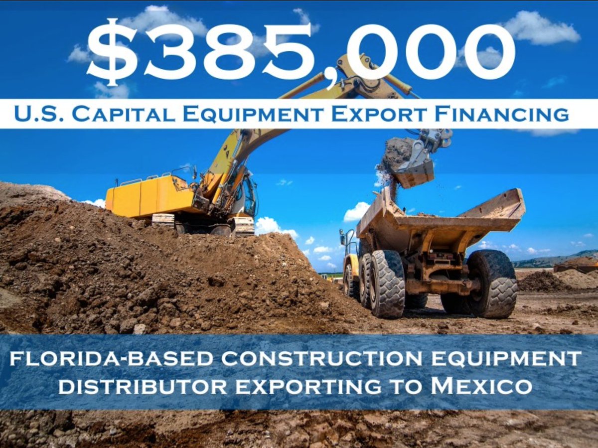 DrakeFinance's tweet photo. Case Study at a glance: Drake extended $385,000 to Florida based construction equipment distributor #exporting to Mexico. https://t.co/a0Q7IcxMoJ