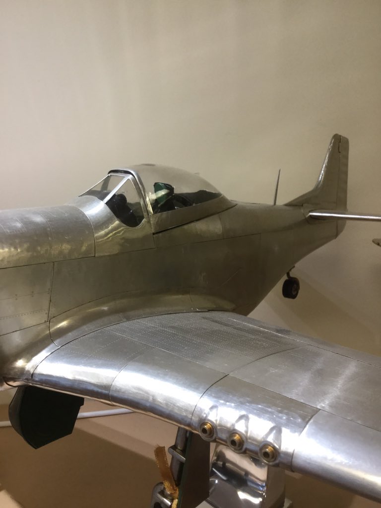 CollectorsCom's tweet image. Another awesome P51D Mustang by Authentic Models also made from recycles aircraft aluminium. £455.95