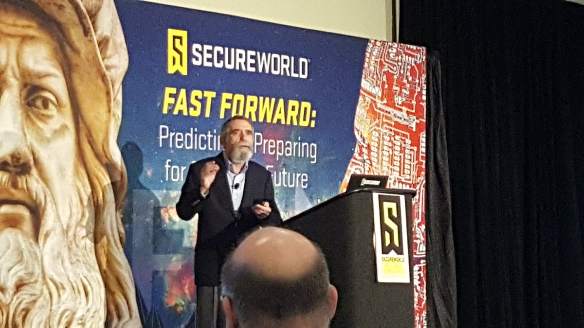 technomageio's tweet photo. Dr. Larry Ponemon presenting at Secureworld St. Louis. #SWSTL18 https://t.co/tYwDn2h0Vl