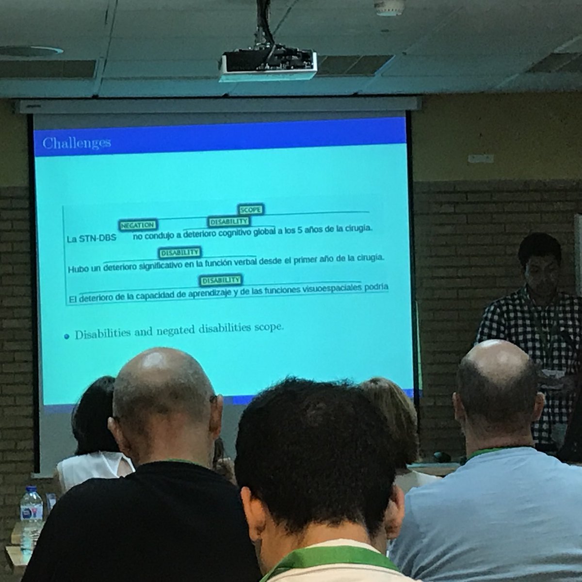 MKrallinger's tweet photo. Participation of the LABDA team at the disability annotation DIANN track of IberEval , BIOES-V label codification scheme and sense embeddings #SEPLN2018 https://t.co/5RQMzPrZGR