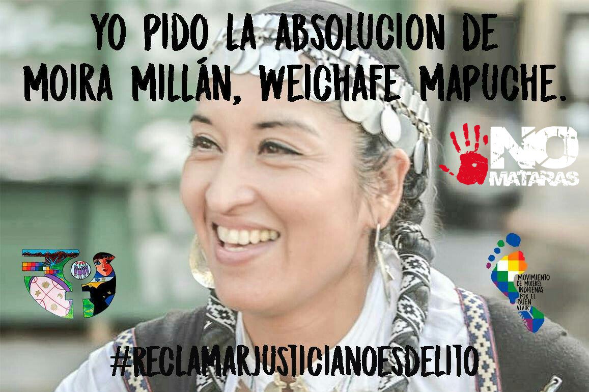 Global Day Of Action For The Absolution Of Moira Millan en el Consulado Argentino en Toronto, Canadá.