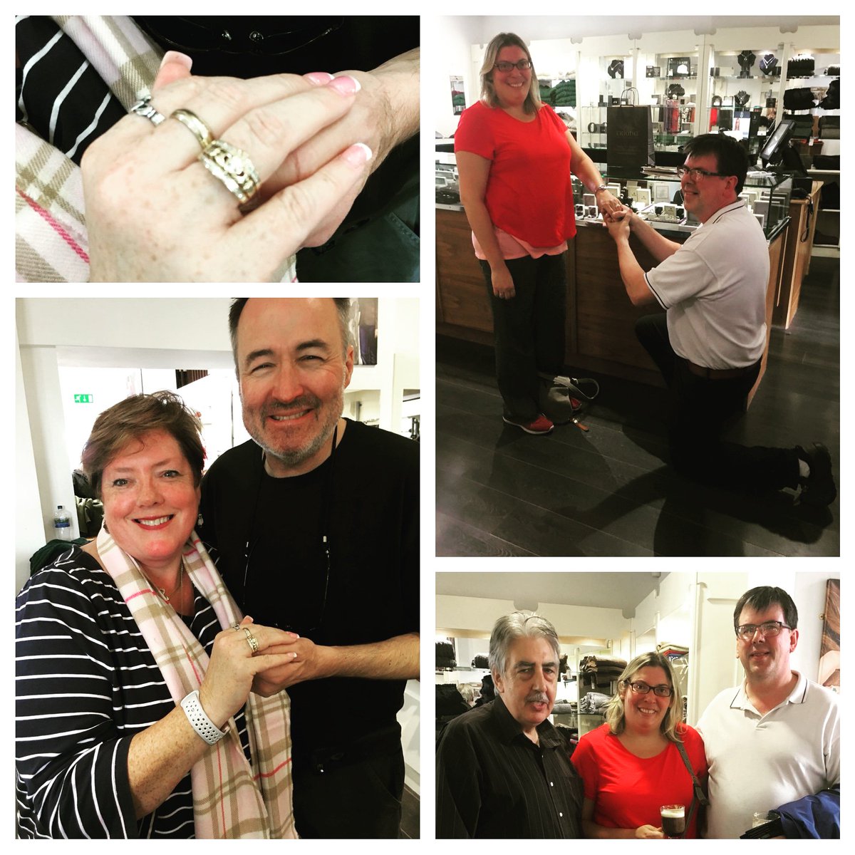 Irish_HouseDT's tweet photo. It's official; #Donegalis4Lovers! Not 1, but 2, couples came Irish House this week &amp; expressed their love woth the gift of our exclusive 'Immigration ring' #MadeInIreland by #Solvar - A solid gold #claddagh ring incorporating 32 diamonds, 1 for each of the counties on the Island. https://t.co/tdWUMej5dB