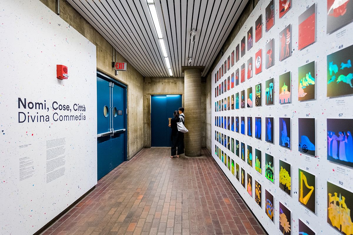 “Nomi, Cose, Città: Divina Commedia” deconstructs #DanteAlighieri’s Divine Comedy into singular elements to create a visual archive of one of the most famous narrative poems ever written. Catch it through Oct 14. <a href="/YellowOffice01/">francesca benedetto</a> #GSDExhibitions bit.ly/GSDDivineComed…